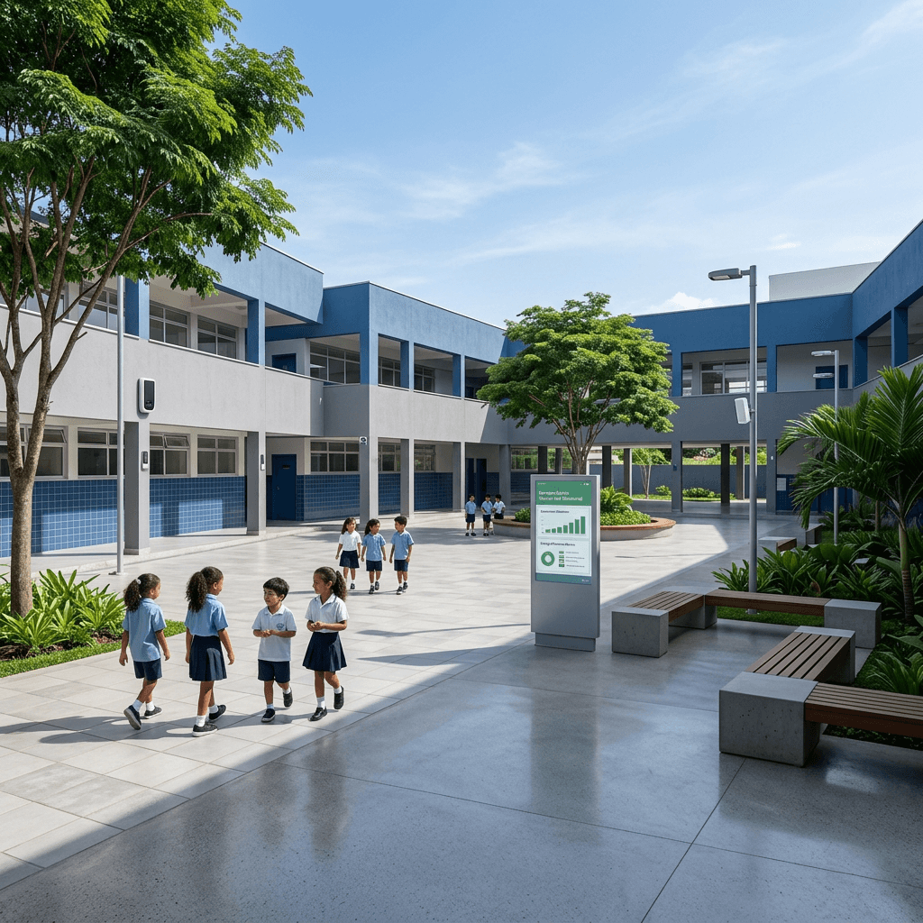 Ambiente escolar monitorado com apoio tecnológico